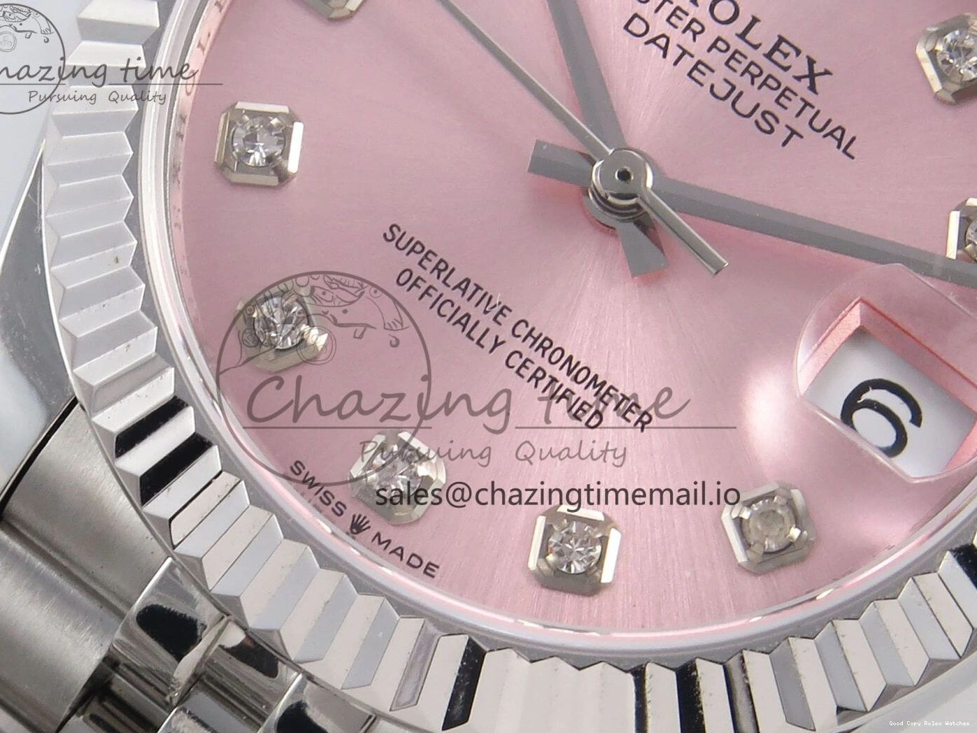 Best AAA Replica Sites A Best Bracelet Steel 1:1 GMF Diamonds 278274 Jubilee DateJust Fashionable Pink Dial on 31 SS Edition 904L 1164 0110